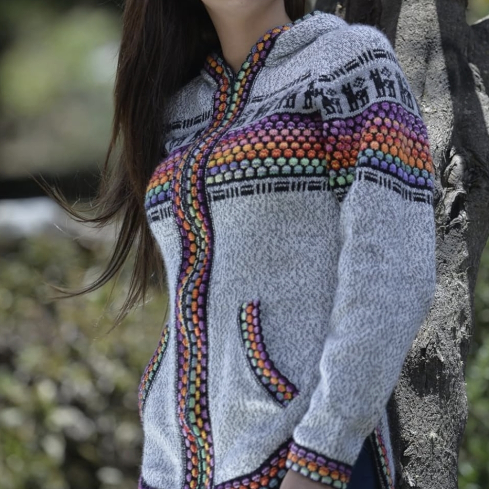 Albinaas Alpaca Sweater Hand Made Peru M